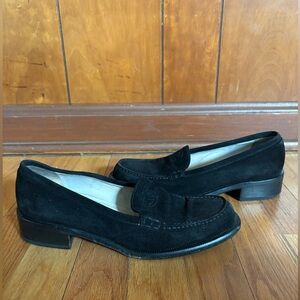 Vintage Chanel Suede Loafers Size 38 Euro, 1980s